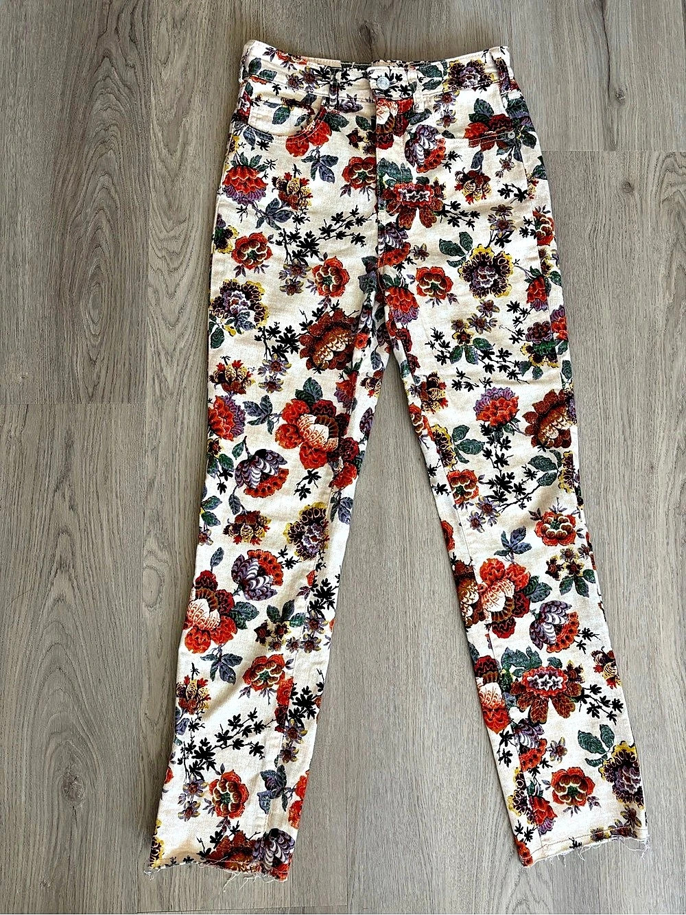 Anthropologie Pilcro Floral Jeans- 26